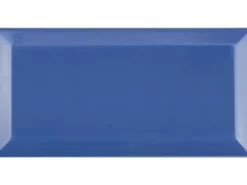Wandfliese Facette Metro Blau glänzend glasiert 10 cm x 20 cm