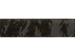 Wandfliese Lotis Steingut Schwarz Glasiert Glänzend 6 cm x 24 cm