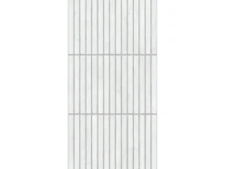 Wandfliese Materia Kitkat Steingut Weiß Matt 30 cm x 60 cm