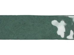 Wandfliese Nolita Steingut Grün Glasiert Glänzend 6,5 cm x 20 cm