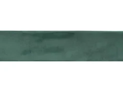Wandfliese Saigon Steingut Glasiert Glänzend Grün 7,5 cm x 30 cm
