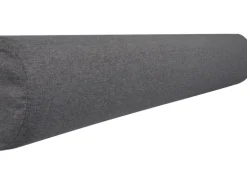 Wandkissen Bolster 120 cm x 15 cm Dunkelgrau Struktur