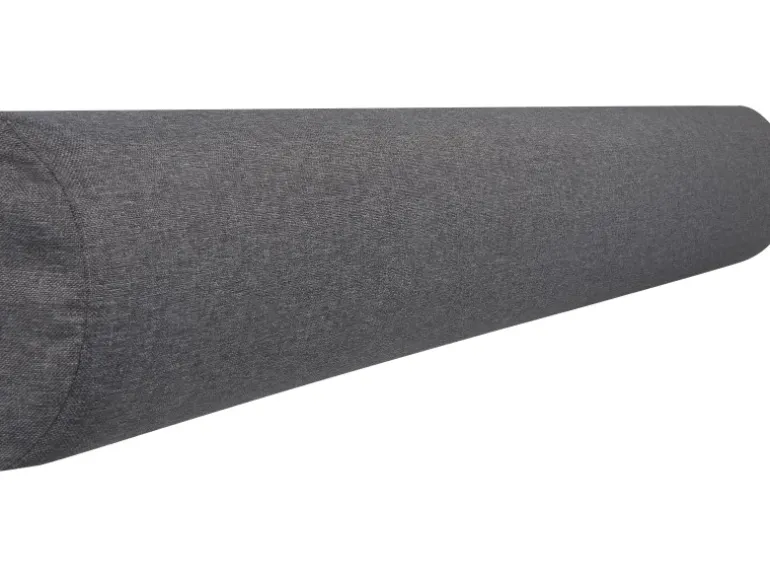 Wandkissen Bolster 120 cm x 15 cm Dunkelgrau Struktur