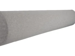 Wandkissen Bolster 120 cm x 15 cm Hellgrau Struktur
