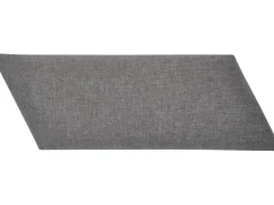 Wandkissen Diamant rechts 30 cm x 15 cm Dunkelgrau Struktur