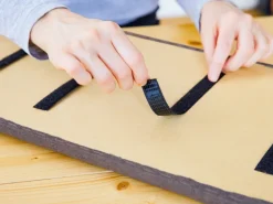 Wandkissen Diamant rechts 30 cm x 15 cm Dunkelgrau Struktur