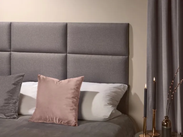 Wandkissen Diamant rechts 30 cm x 15 cm Dunkelgrau Struktur