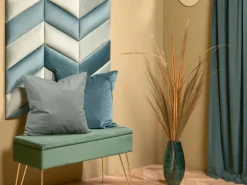 Wandkissen Dreieck 15 cm x 30 cm Mint Samt