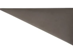 Wandkissen Dreieck 15 cm x 30 cm Dunkelgrau Samt