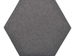 Wandkissen Hexagon 30 cm x 30 cm Dunkelgrau Struktur