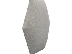 Wandkissen Hexagon 30 cm x 30 cm Hellgrau Struktur