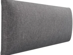 Wandkissen Rechteck 15 cm x 60 cm Dunkelgrau Struktur