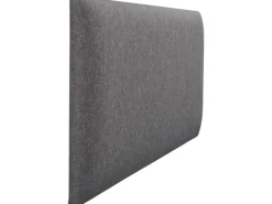 Wandkissen Rechteck 60 cm x 30 cm Dunkelgrau Struktur