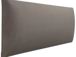 Wandkissen Rechteck 15 cm x 60 cm Dunkelgrau Samt