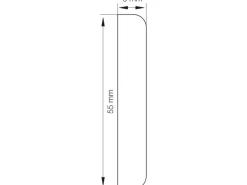Wandleiste selbstklebend 9 x 55 mm Länge 2,5 m Weiß