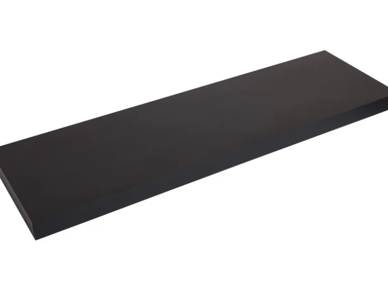 Wandregal Carlton 80 cm x 24 cm x 3,8 cm Schwarz