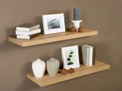 Wandregal Carlton Eiche Hell 79,5 cm x 23,5 cm x 3,8 cm