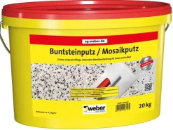 Weber Buntsteinputz/Mosaikputz 20 kg Weiß-Schwarz
