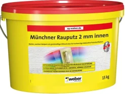 Weber Münchner Rauputz 2 mm Körnung Innen 15 kg pastös