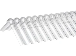 Wellfirsthaube Acryl Sinus 76/18 Transparent 2-teilig