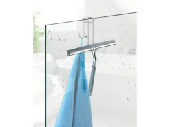 Wenko Badezimmerwischer Cave Edelstahl rostfrei 21.5 x 26 cm Glänzend