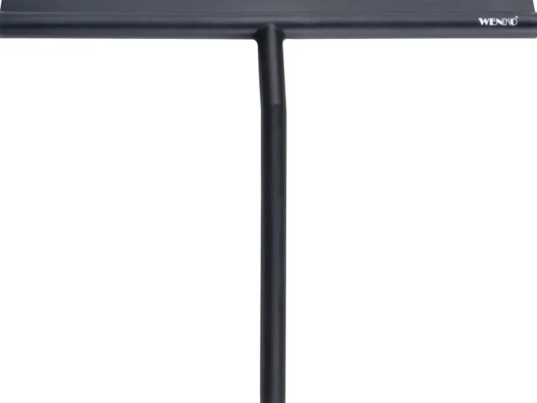 Wenko Badezimmerwischer Mola XXL mit breiter Wischfläche aus Silikon Schwarz