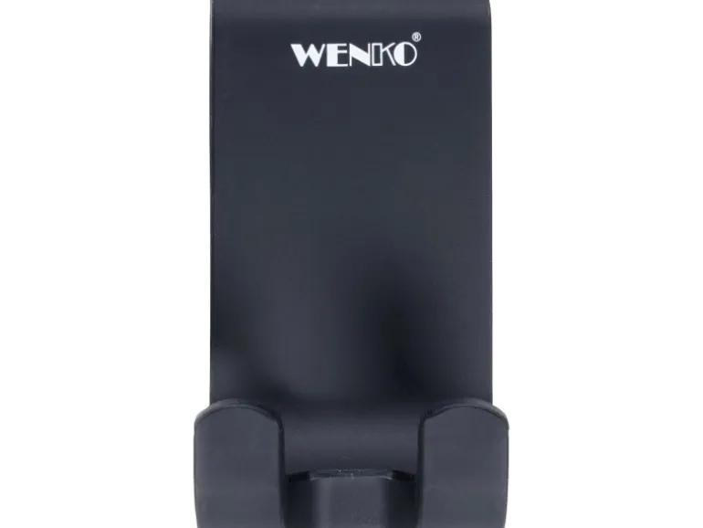 Wenko Badezimmerwischer Mola XXL mit breiter Wischfläche aus Silikon Schwarz