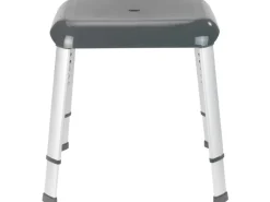 Wenko Duschhocker Secura Premium Anthrazit höhenverstellbar