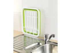 Wenko Geschirrabtropfer faltbar Weiß-Grün
