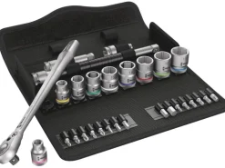 Wera Zyklop Knarrensatz 8100 SB 8 Umschalthebel metrisch 9 mm (3/8")-Antrieb