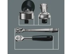 Wera Zyklop Knarrensatz 8100 SB 8 Umschalthebel metrisch 9 mm (3/8