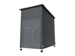 Westmann Metall-Hochbeet Plexa mit Stauraum 50 cm x 100 cm x 85 cm Anthrazit