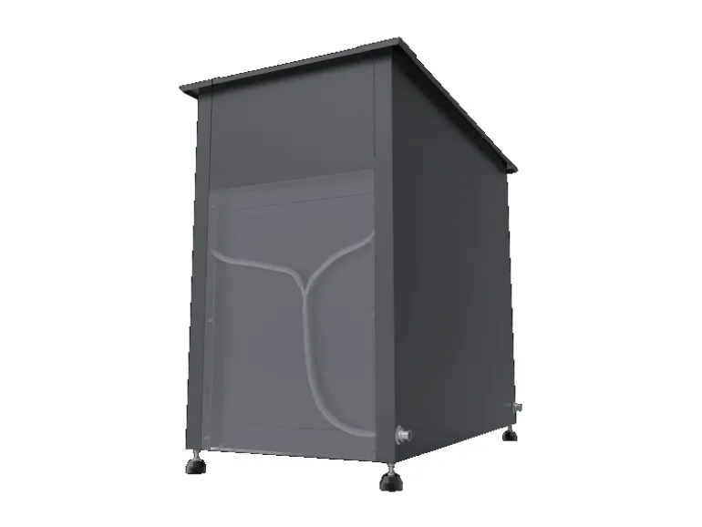 Westmann Metall-Hochbeet Plexa mit Stauraum 50 cm x 100 cm x 85 cm Anthrazit