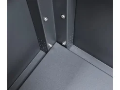 Westmann Metall-Hochbeet Plexa mit Stauraum 50 cm x 100 cm x 85 cm Anthrazit