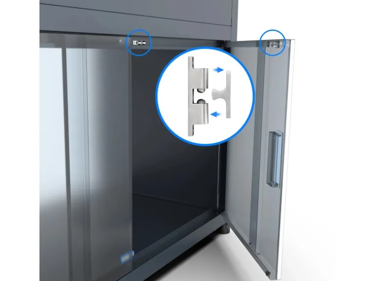 Westmann Metall-Hochbeet Plexa mit Stauraum 50 cm x 100 cm x 85 cm Anthrazit