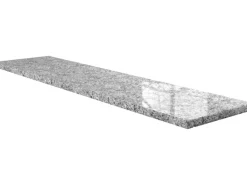 Wigasil Fensterbank mit Wasserrille Naturstein 275 cm x 20 cm x 2 cm Grau-Weiß