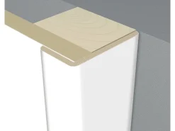 Winkelleiste Weiß 28 mm x 28 mm Länge 2600 mm