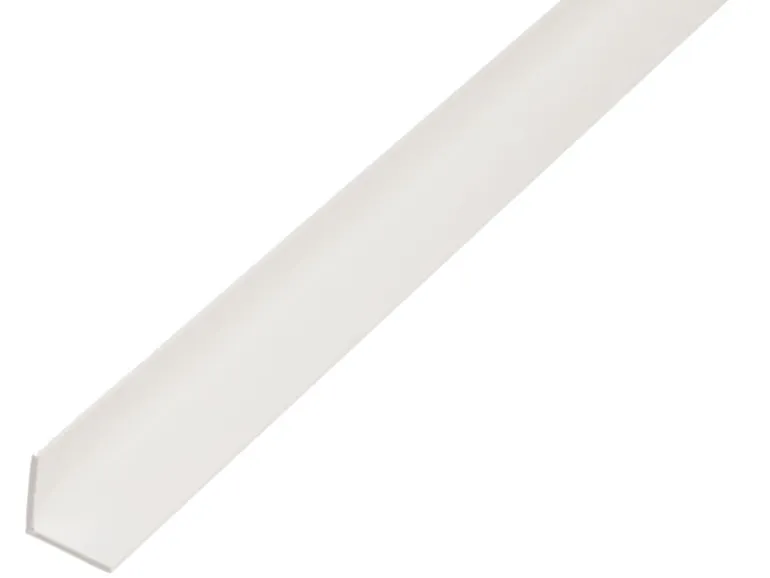 Winkelprofil gleichschenklig Kunststoff 10 mm x 10 mm x 1.000 mm Weiß