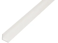 Winkelprofil ungleichschenklig Kunststoff 10 mm x 20 mm x 1.000 mm Weiß