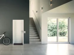 Wohnungseingangstür KK3 Sonder CPL Weiß ähnl. RAL9016 (GL222) 86,0x198,5 cm Re