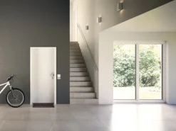 Wohnungseingangstür Klimaklasse 3 CPL Weiß ähnl. RAL9010 (GL223) 98,5x198,5 cm R