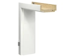 Wohnungseingangstür-Türzarge CPL Weiß ähnl. RAL9016 86 x 198,5 x 8 cm DIN R