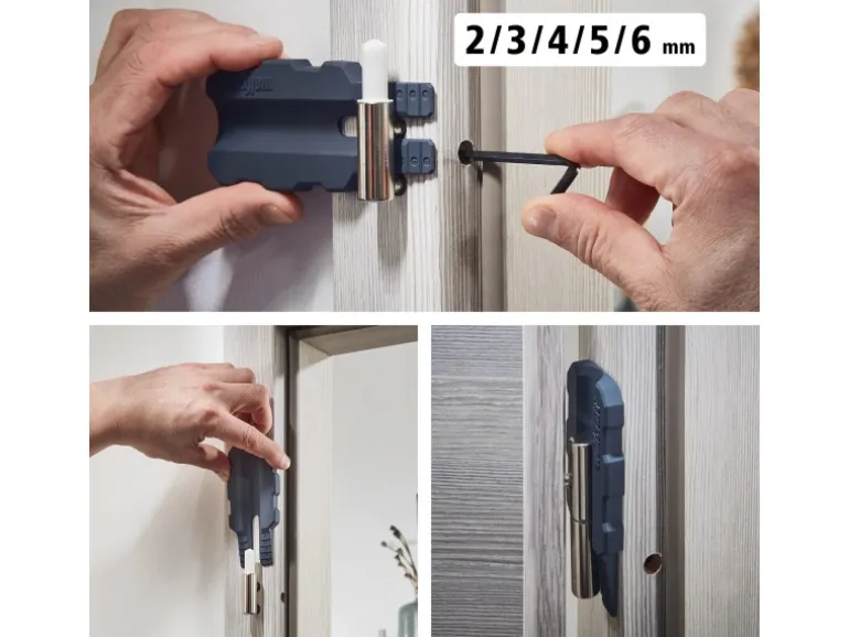 wolfcraft Türblatt-Montage-Set 3-teilig