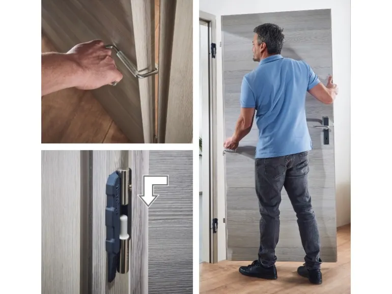 wolfcraft Türblatt-Montage-Set 3-teilig