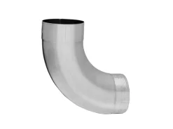 Zambelli Fallrohrbogen 85 Grad DN 100 mit Wulst Silber Verzinkt