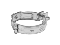 Zambelli Rohrschelle mit Gewindemuffe DN 100/ M10 Verzinkt Silber