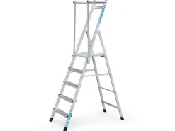 Zarges Plattformleiter ZAP Neo S mit Klappbarem Handlauf 5 Stufen