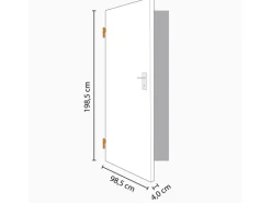 Zimmertür Brillant Classic 4002 ähnl. RAL 9010 98,5 cm x 198,5 cm Anschlag L