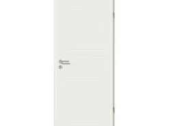 Zimmertür Brillant Contour Sira Typ 7103 Weiß 198,5 x 61 cm Anschlag R