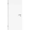 Zimmertür CPL Arctic Weiß ähnl. RAL 9016 (GL222) 98,5 cm x 198,5 cm Anschlag L